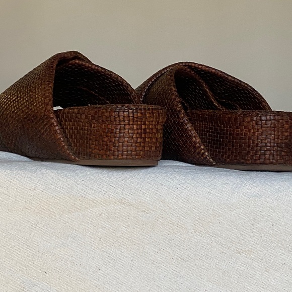 Size 42 ST. AGNI  Brown flat form sandal - Picture 8 of 9